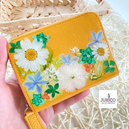 お花たっぷりのコンパクト財布・ミニ財布 フルオーダーメイドで