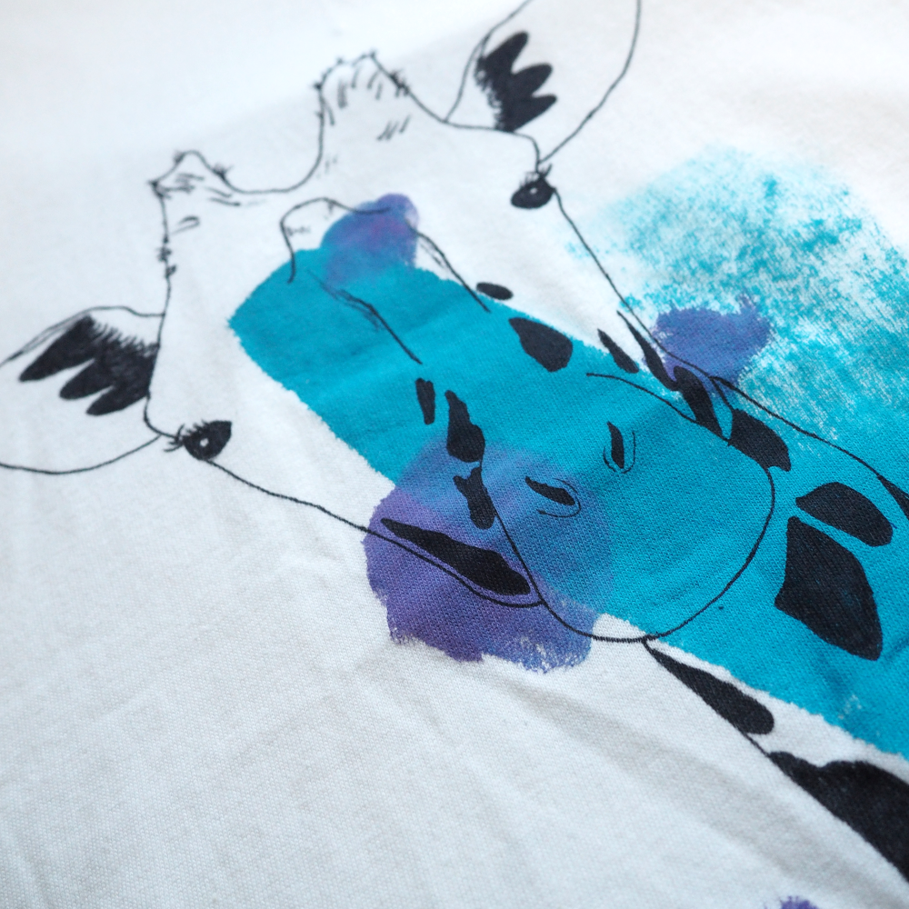 原画半袖Tシャツ（きりん）　Sサイズ