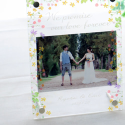 結婚祝い【お急ぎ】『アクリルフォトフレーム（ウェディング）』写真立て　結婚記念　プチプラ　3000円 7枚目の画像