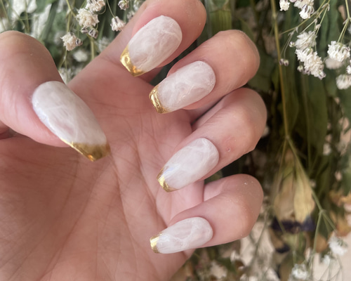 74))ミラーネイル フレンチガーリー ネイルチップ リボン ホワイトネイル 2fa7f435e6f92861fa9b0e287143f3