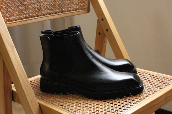 秋冬男士柔軟皮革鞋舒適時尚短靴 24 公分-27 公分 #889⭐免運費⭐ 第14張的照片