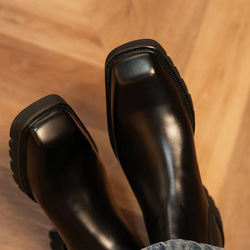 秋冬男士柔軟皮革鞋舒適時尚短靴 24 公分-27 公分 #889⭐免運費⭐ 第9張的照片