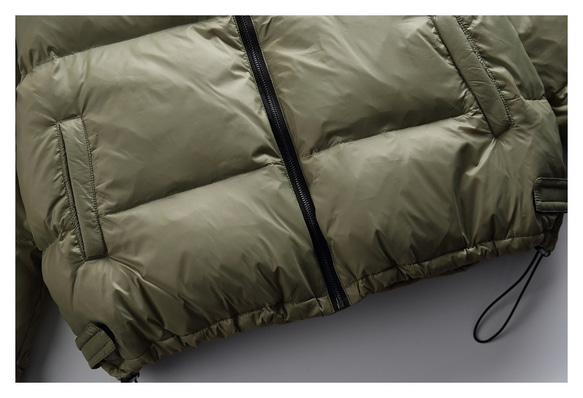 秋冬新品 ショートダウンジャケット メンズ アウトドア ユニセックス 厚手暖かいカップルコート レディース 18枚目の画像
