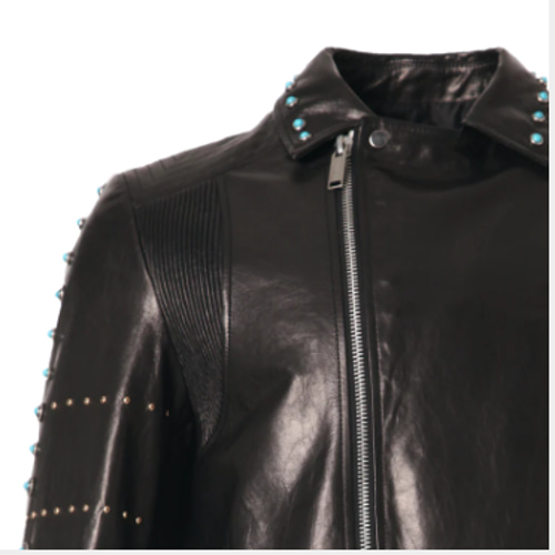 ブカテイ　イタリア　ライダース Hand-bleached 2-way riders jacket – VI E DIT