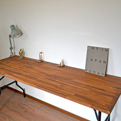 Antique Folding table 175 Ver.02 walnut color　 2枚目の画像