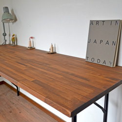 Antique Folding table 175 Ver.02 walnut color　 4枚目の画像