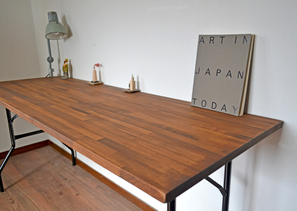 Antique Folding table 175 Ver.02 walnut color　 4枚目の画像