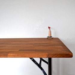 Antique Folding table 175 Ver.02 walnut color　 5枚目の画像