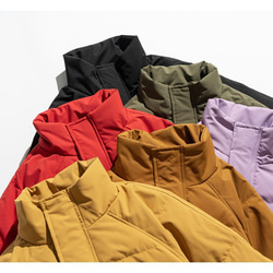 秋冬新品 ショートダウンジャケット メンズ スタンドカラー ユニセックス 厚手暖かいカップルコート レディース 18枚目の画像