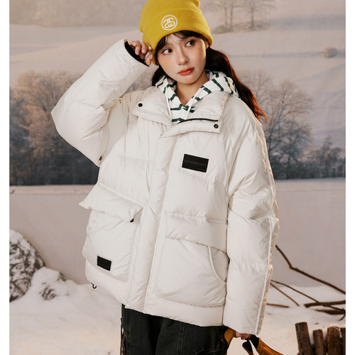 秋冬新品 ショートダウンジャケット メンズ スタンドカラー ユニ