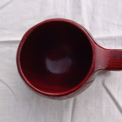 赤レンガ色の一木彫りコーヒーカップ 15枚目の画像