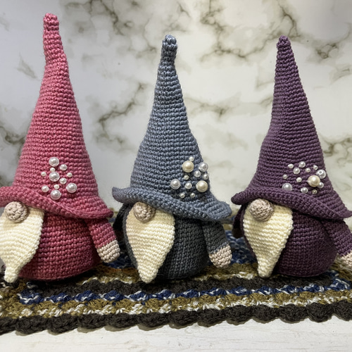 編みぐるみ小人 グレー あみぐるみ みさぴー 通販 17026207