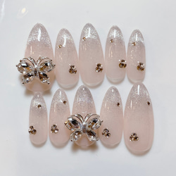 サイズオーダー ネイルチップ 千鳥柄ネイル 大人ネイル 量産型 地雷系  