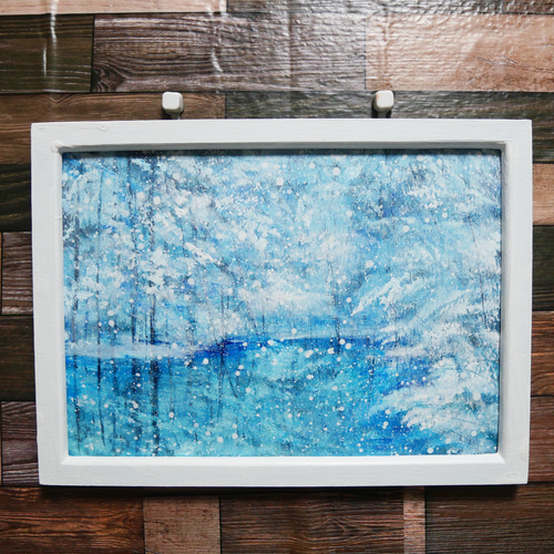 油絵 絵画 【吹雪の海 】 絵画 HR 通販 16889921｜Creema