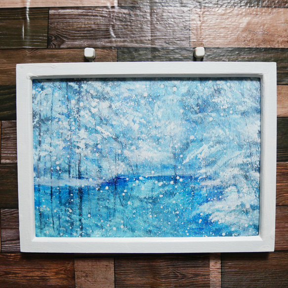 油絵 油彩 油彩画 絵画【白い池】 油絵 油彩 油彩画 絵画 【白い池】 絵画 HR 通販 17026378