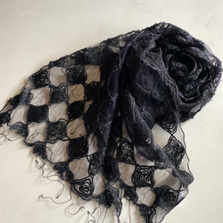 BLACKパールストール❣️3点セット ハンドメイド BLACKパールストール❣️3点セット ハンドメイド ファッション小物