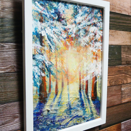 油絵 油彩 油彩画 絵 絵画 【暖かい冬】 油絵 油彩 油彩画 絵 絵画 【冬景色】 - メルカリ