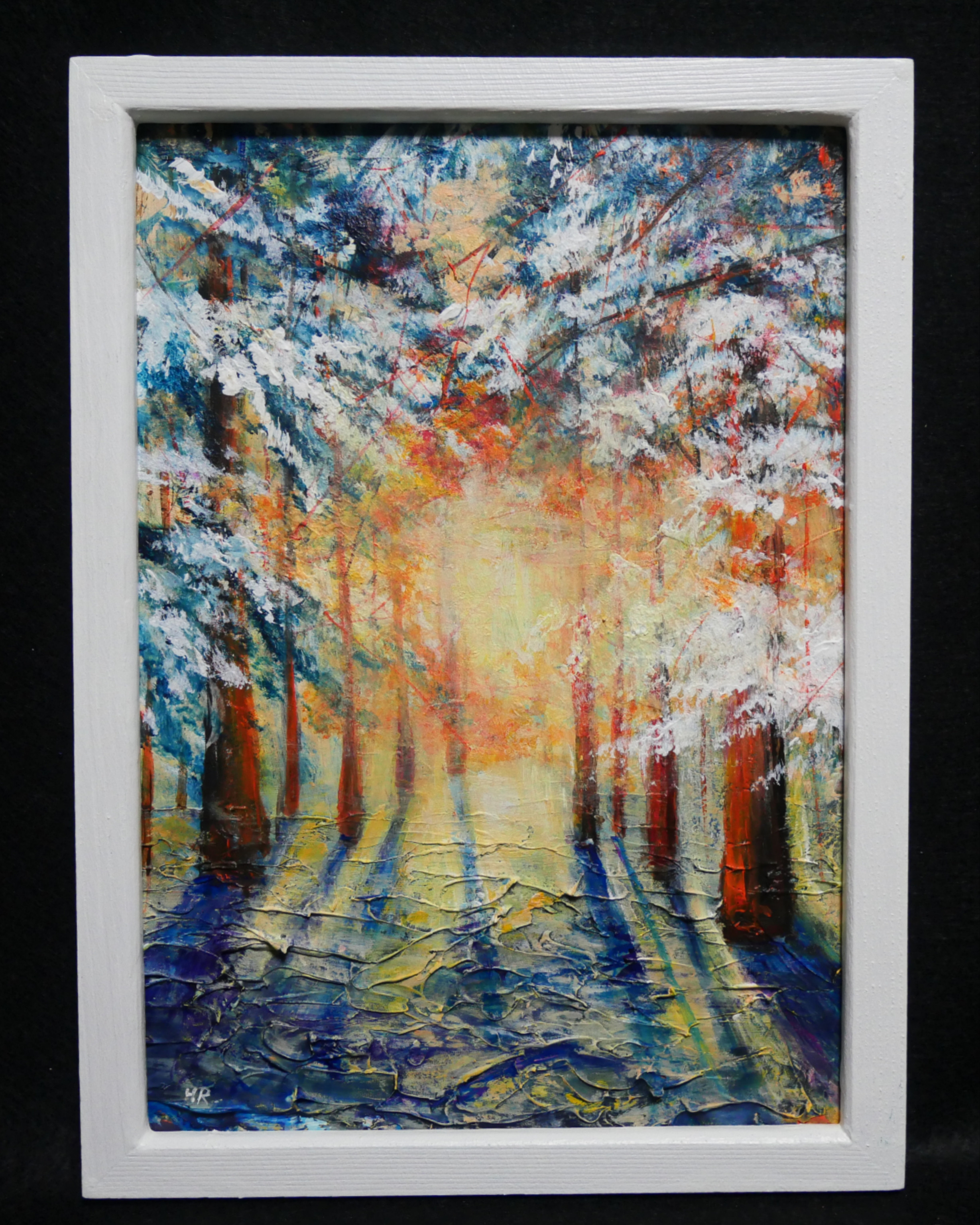 在庫処分 半額 暖かい絵画　油絵　12号(500×600) 絵画