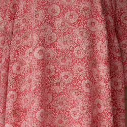 花唐草模様のワンピース   フリーサイズ  ロングスヌード付き　着物リメイク　kimono 9枚目の画像