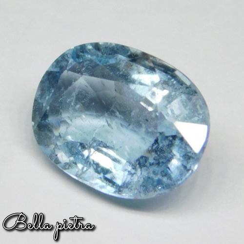 1.76ct☆非加熱☆天然アクアマリン ブラジル産 オーバル ルース 