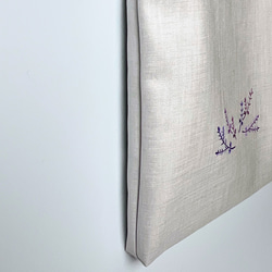 日本刺繍の手提げバッグ  茶道お稽古(初釜) 着物・和装にも　A4サイズ収納可　s-004 4枚目の画像