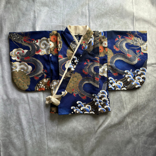 ベビー袴　ハンドメイド　龍✕モカ ベビー袴 ハンドメイド 龍✕モカ 即納可【期間限定30％オフ