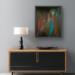 夢で見た絵/ 抽象画 キャンバス 46×38㎝ F8 原画1点のみ モダンアート 夢で見た絵/ 抽象画 キャンバス 46×38㎝ F8 原画1点