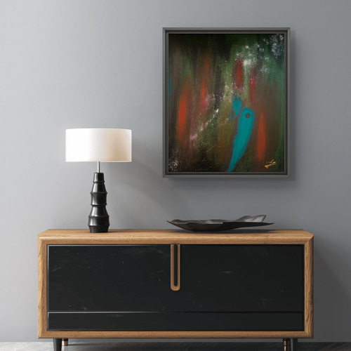 夢で見た絵 - 抽象画 46×38㎝ F8 原画のみ キャンバス インテリア