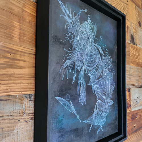 深海のdeus / モダン画 キャンバス 46×38㎝ F8 原画 現代アート 深海のdeus / モダン画 46×38㎝ F8 原画 キャンバス インテリア 現代
