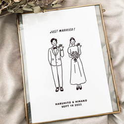 【 ウェルカムボード 】 ゆるイラスト A4サイズ 用紙のみ｜ 結婚式　ウェディング 1枚目の画像