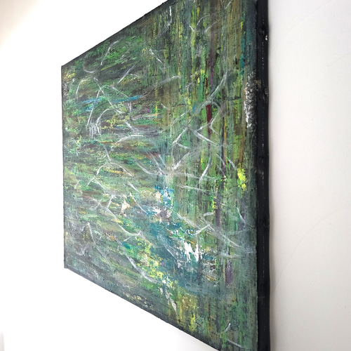 ループNo2.躍/ 抽象画 キャンバス 46×38㎝ F8 原画1点のみ モダン ループNo2.躍- 抽象画 46×38㎝ F8 原画1点のみ インテリア おしゃれ