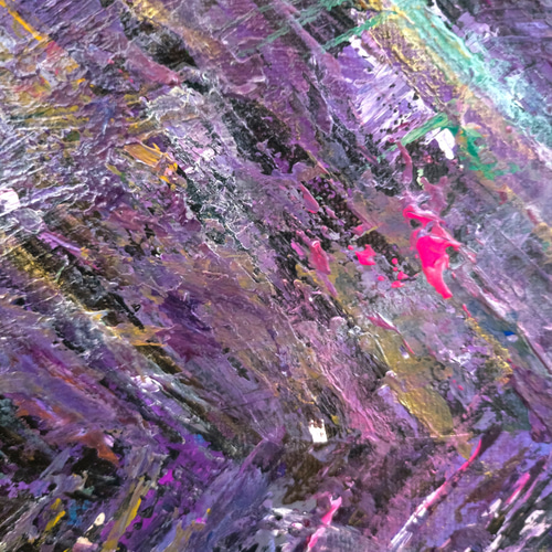 100％本物保証！ 抽象画 - ループNo1.醒 46×38㎝ キャンバス 原画1点のみ F8 絵画