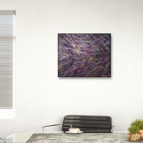 ループNo1.醒 - 抽象画 46×38㎝ F8 原画1点のみ キャンバス