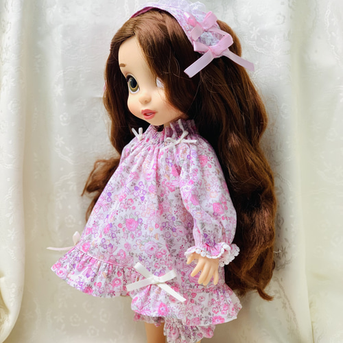 40cmドール お花のネグリジェ パジャマ ピンク その他人形 mari