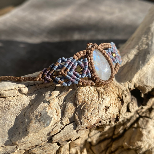 ホワイトラブラドライトブレスレット10ミリ ホワイトラブラドライト ブレスレット 10mm #QL193 - プレミアム天然石