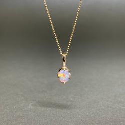 超豪華ギラギラ遊色 天然オパール ネックレストップ silver925