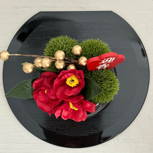 まだ間に合う！【3日で発送！】お正月ハンドメイド2026【迎春】椿