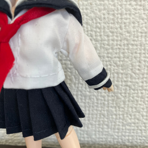 オビツ11 セーラー服3点セット 白ネイビーネイビー その他人形