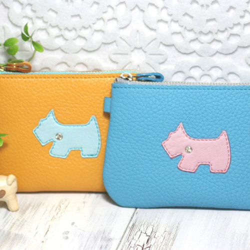 L字ファスナー財布・シマエナガ（シャンパンベージュ・福財布）しまえ