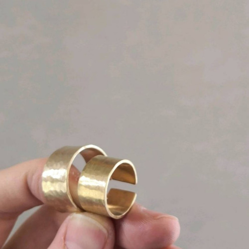 4本セット真鍮リング他のリングとの重ね付けにも最適です | IMERU