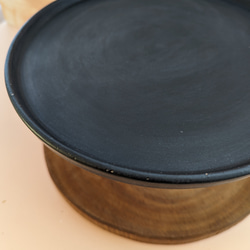 アンティーク風　黒マットケーキスタンド（径22.5cm） 8枚目の画像