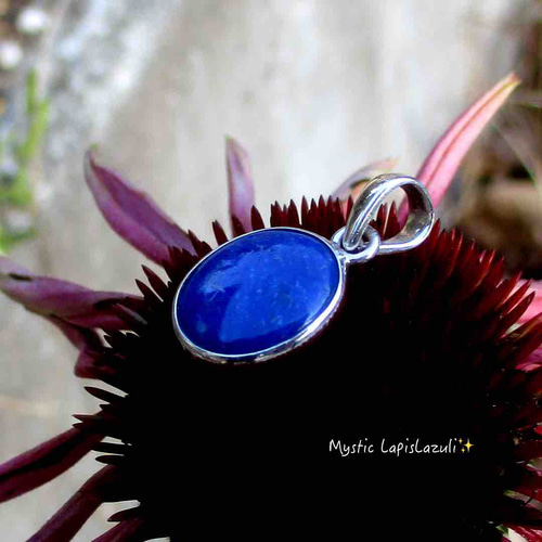 ラピスラズリ* 瑠璃光ペンダント oval【Sv925】 ☆12月の誕生石☆ 古代