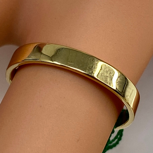 k18YG AU750 18金 フラット リング サイズ11号 指輪・リング 