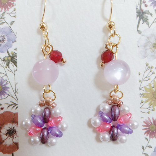 ビーズピアス/イヤリング ピアス（フック・チェーン） Sora