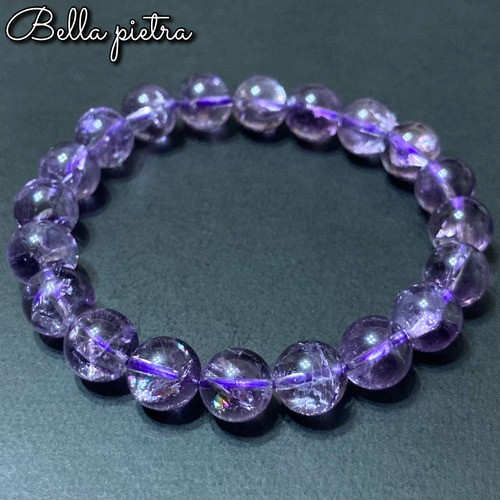 高品質☆希少☆虹入り【ラベンダーアメジスト 】10mm 天然石