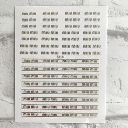 ネイルパーツ ブランドロゴ シルバーNO.7 ネイルチップ（つけ爪