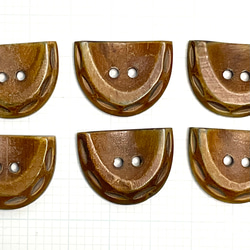<送料無料>  水牛角ボタン　CO 39 7枚目の画像