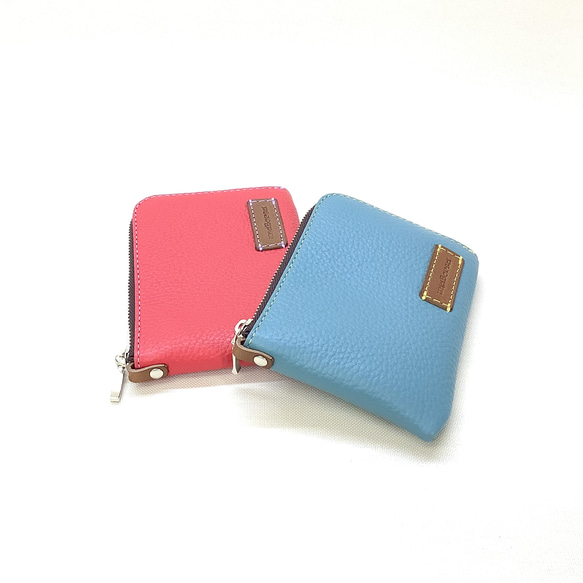 L字ファスナーミニ財布　カラーが選べる＊受注製作＊ 8枚目の画像