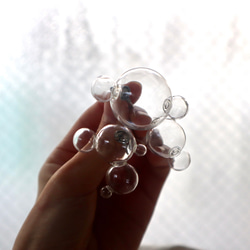 -soap bubbles- ガラス ピアスorイヤリング 5枚目の画像