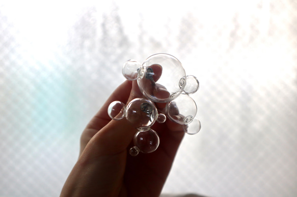 -soap bubbles- ガラス ピアスorイヤリング 5枚目の画像